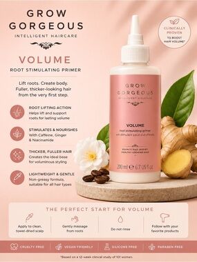 Grow gorgeous Volume Root Stimulating Primer — Pink